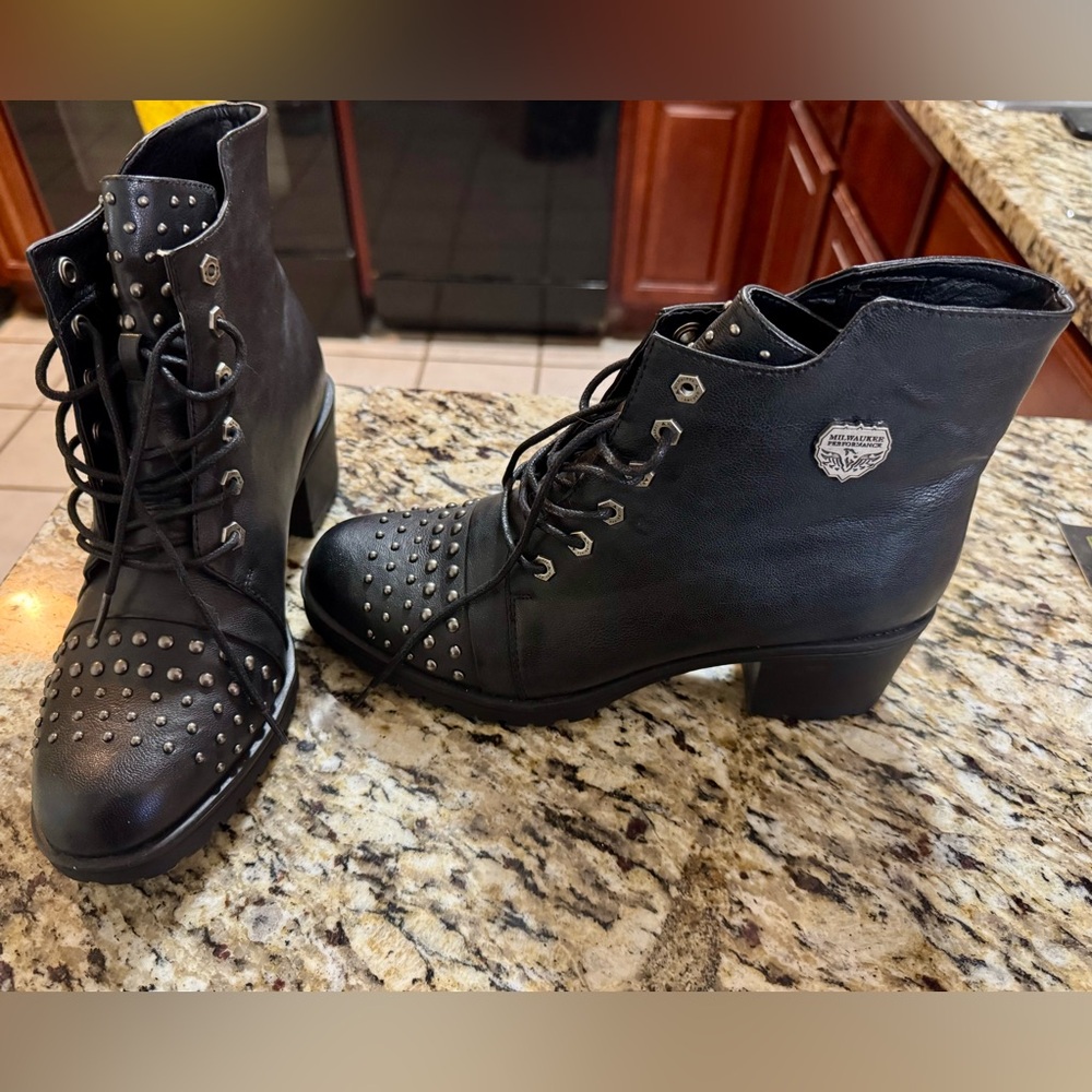 Black Studded Boots